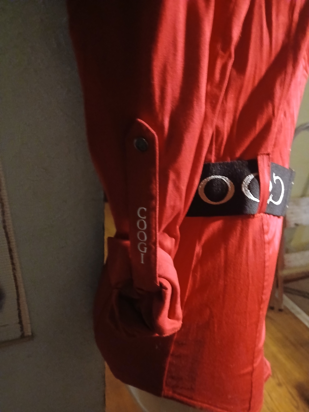 COOGI Red Button-Front Shirt Jacket - Picture 7 of 12